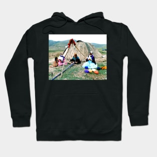 Iranian tribal women weaving Hoodie